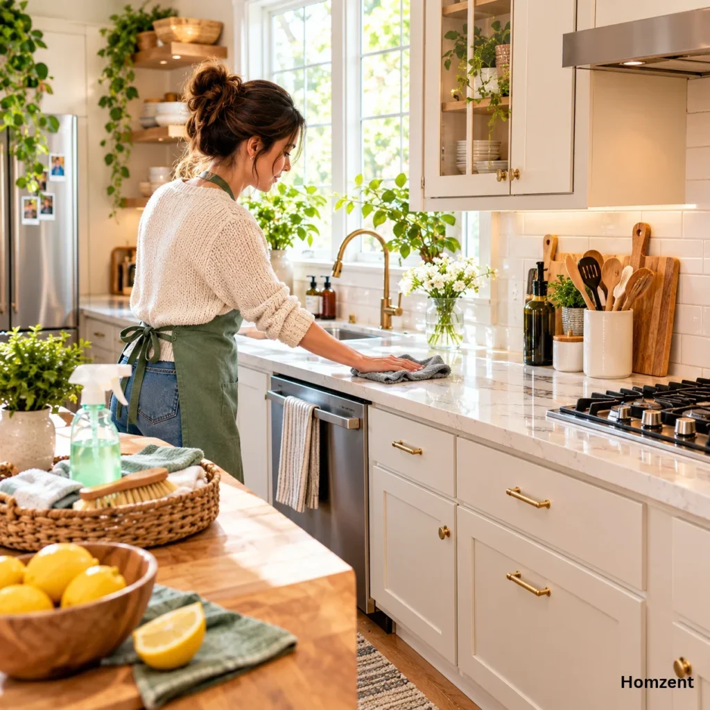 Bright-Kitchen-Countertop-Cleaning