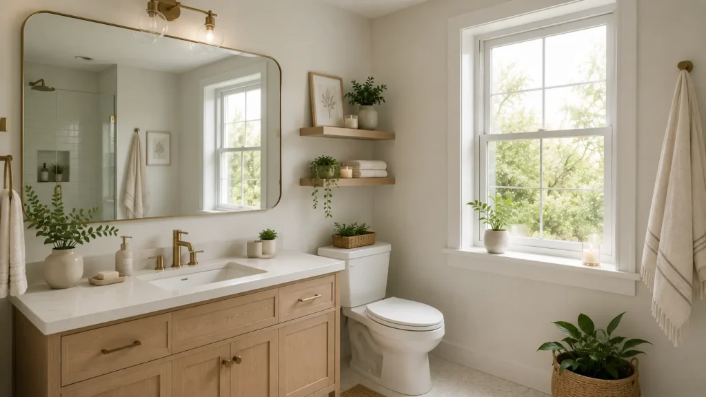 Small bathroom mirror ideas to make space feel bigger