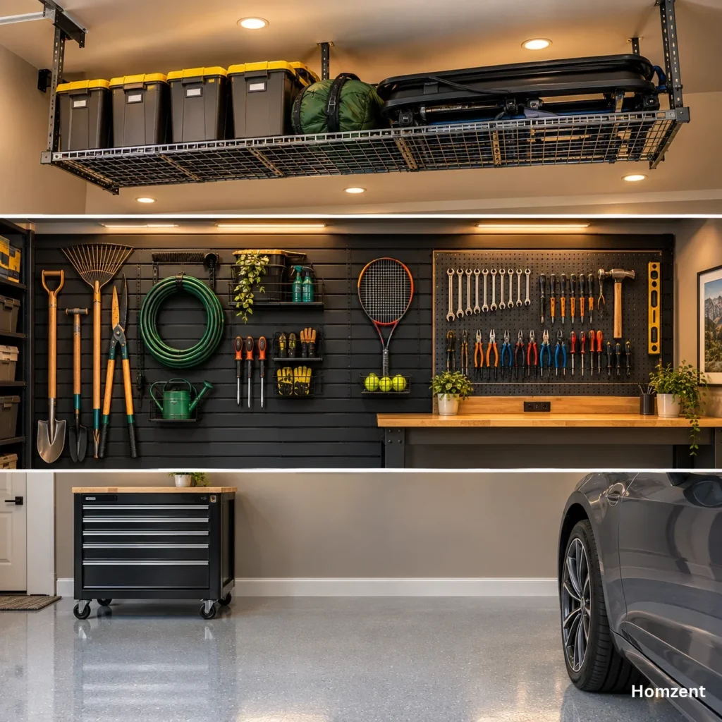 Organized-Garage-Workshop-Triptych