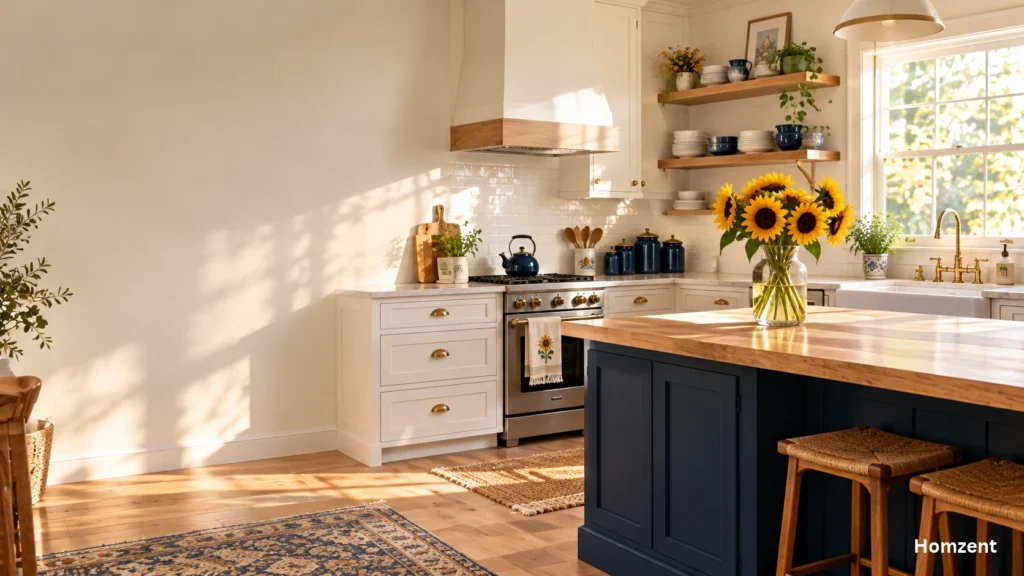 Sunflower-kitchen-decor-with-modern-accents